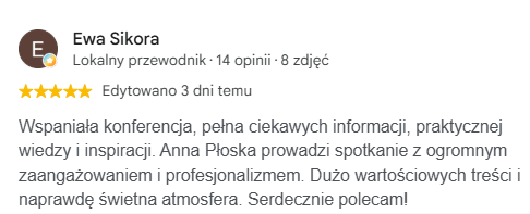ewa sikora opinia google